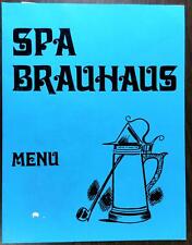 1960's Original Menu SPA BRAUHAUS German Restaurant Ballston Spa New York picture