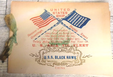 C 1938  USS Blackhawk Official WW2 II Christmas Card Photo Unsigned China Fleet picture