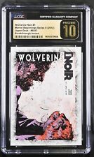 2012 Marvel Beginnings Series 2 Breakthrough Wolverine Noir #1 CGC Pristine 10 picture