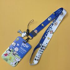 SNOOPY PEANUTS LANYARD KEY CHAIN WITH CLASSIC DESIGN WITH ID HOLDER POW picture