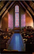 First Congregational Church Interior Redwood City California Chrome Postcard picture