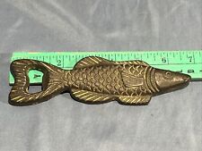 Vintage Cast Iron Scaled Fish Bottle Opener picture