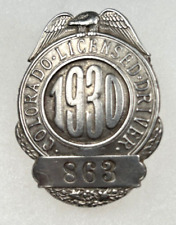 1930 Colorado Chauffeur Badge #863 picture