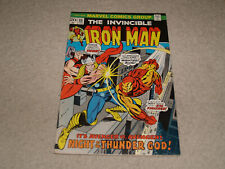Invincible Iron Man issue 66 ( Maravel 1974 ) mid/high grade vs Thor picture
