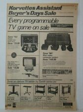 1979 KORVETTES ATARI SYTEM TEL-STAR VIDEO GAME 9.5