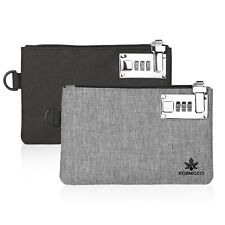 KOSMCCO 2Pcs Lockable Money Bag - 5x8 Inches Durable Nylon Locking Bank Bag C... picture