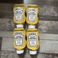 (PACK OF 4)  Heinz Yellow Mustard 17.5 Oz Bottle Expires 07/2024 New picture