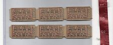 vintage lot 1961 Hagan-Wallace FREE CIRCUS 10c off ride tickets  picture