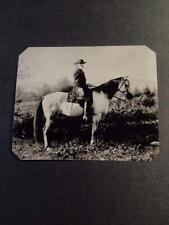 Quarter-Plate Civil War General R.E.Lee Mounted On Horse Tintype C2361RP picture