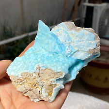 157g Beautiful Natural Blue Raised Hemimorphite Crystals Rough Mineral Specimen picture