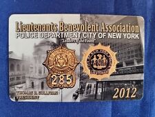 2012 LBA Lieutenants Benevolent Assoc. Card NYPD New York City Police Vintage picture