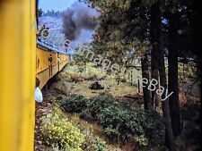 1972 D&RGW Mountainside View of Locomotive 473 Colorado Kodachrome 35mm Slide picture