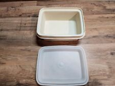 Vintage Tupperware Container Beige With Lid - Sandwiches, Cold Cuts, Salad picture
