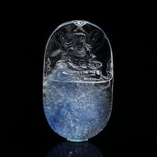 140Ct Very Rare NATURAL Beautiful Blue Dumortierite Quartz Crystal Pendant picture