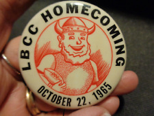 LBCC HOMECOMING PINBACK🌟OCTOBER 22,1965🌟VTG.LONG BEACH CITY COLLEGE-👀 picture