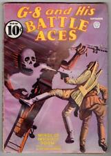 G-8 Battle Aces Sep 1936 Pulp Blakeslee Skull Cover - Pulp picture