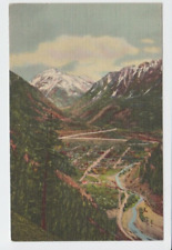 Postcard CO Ouray Colorado Aerial View A25 picture