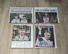 4x British Newspapers Royal Coronation of King Charles III 6th May 2023 Editions picture