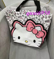 Women Girl's Hello Kitty Handbag Tote Canvas Should Shopping Storage Bag Zipper picture
