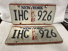 Vintage 1990s New York License Plate Pair picture