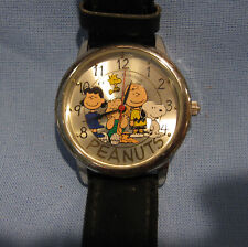 MEN'S DISNEY SNOOPY & THE PEANUTS GANG WATCH by ARMITRON - WORKING - NEW BATTERY picture