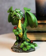 Ebros Green Irish Lucky Clover Dragon with Ladybugs Statue by Stanley Morrison picture