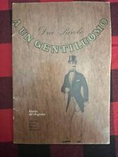 Italian Booklet Vintage GUIDE to ELEGANCE for a GENTLEMAN - ETIQUETTE -Rare  C6 picture