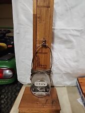 Vtg STEAMPUNK Meter Lamp WESTINGHOUSE Solid Wood Table Light Antique MCM Art  picture