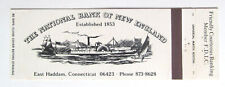 The National Bank of New England - East Haddam, Connecticut 20RS Matchbook Cover picture