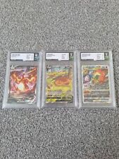 CHARIZARD Full Art BUNDLE UPC ULTRA RARE TFG Graded MINT 10 and 9 Pokemon cards picture