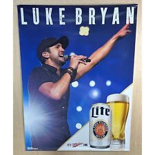 2014 Miller Lite & Luke Bryan 18 X 24 Advertising Poster picture