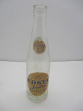 Vintage 7 Oz Costa Sparkling Beverages Bottle Newburgh NY picture