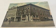 Postcard National Bank & Masonic Hall, Mount Carmel, PA 1914 picture