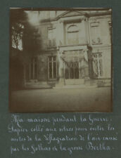 1914-18 War. Ernesta Stern House with Window Glued Paper. picture