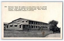 c1910 Barracks Soldiers Uncle Sam Army Mess Room Dormitories Camp Grant Postcard picture