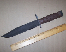 Vintage OKC3S Knife Bayonet Ontario Knife Co USMC Military + Black MOLLE Sheath picture