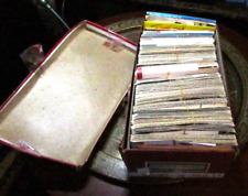 Shoebox full of 100's of Vintage Post Cards Mid-century era. picture