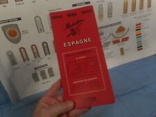 Vintage MICHELIN ESPAGNE 1961 Red Travel Guide picture