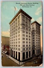 Richmond Virginia~Mutual Assurance Society Bldg 13 Story Skyscraper~1912 PC picture