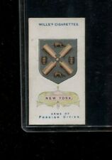 1912 W.D. & H.O. WILLS CIGARETTE CARD ARMS OF FOREIGN CITIES #6 NEW YORK CITY picture