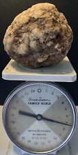 Fossilized Indiana Geode Quartz Crystal Whole 7.25 Lb Multi Colored picture
