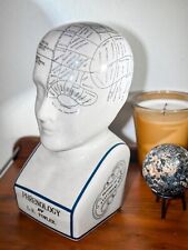 Porcelain Like L.N. Fowler Phrenology Scientific Psychology 15” Large Bust Head picture