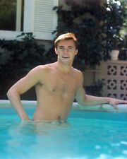 Dennis Cole hunky bare chested shirtless in pool 1960's 24x36 Poster picture