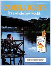 Camel Lights Share New Adventures Tiki Hut 1986 Smoking Print Ad 8