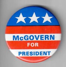 Attractive George McGovern Presidential Campaign Button from 1972  2 1/4