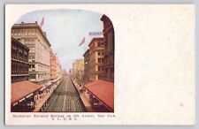 Postcard Manhattan Elevated Railway New York USA JF1.65 picture
