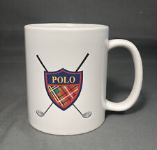 Polo Ralph Lauren Golf Coffee Mug Cup Polo Crest & Clubs Vintage 1997 picture