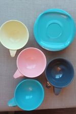 Vintage Boontonware 6 Saucers 7cups 4colors picture