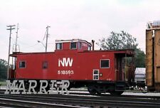 RR Print-NORFOLK & WESTERN NW 518593 at Bellevue Oh  6/11/1987 picture