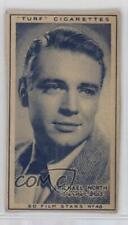 1947 Turf Cigarettes Film Stars Michael North #48 04dx picture